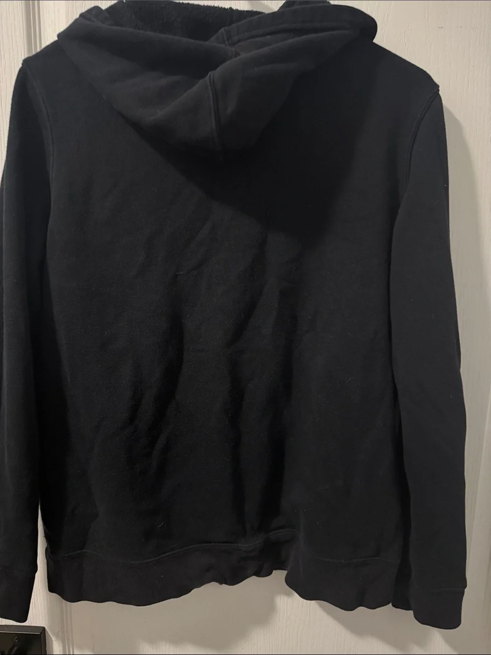GAP Black Hoodie with White Appliqué Logo